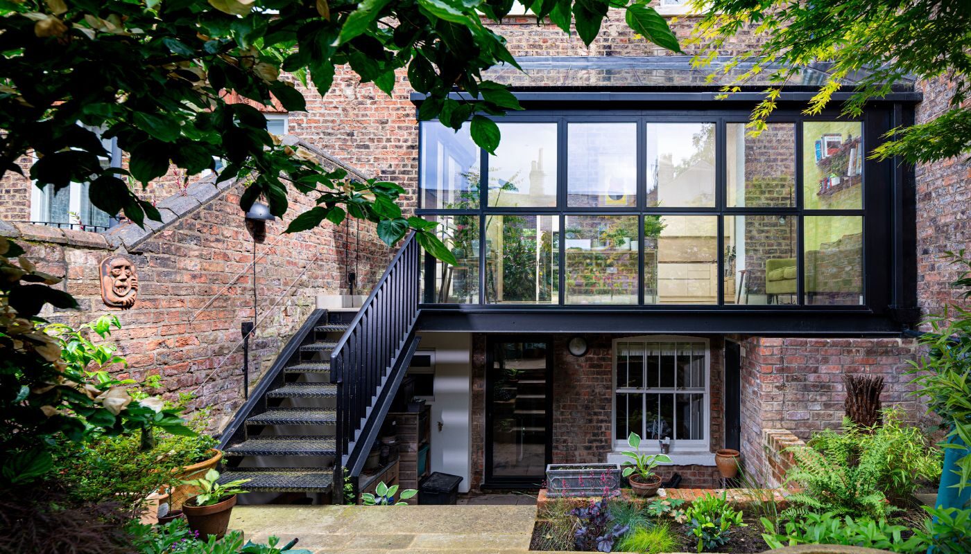 industrial glass extension in york