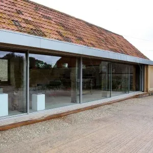 slim framed sliding doors glazing in Taunton Cornwall