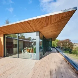 slim framed sliding doors in Topsham bespoke glazing package