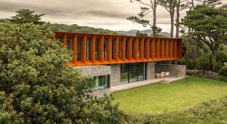 Coastal Sliding Glass Doors in Wales at Porthmadog House