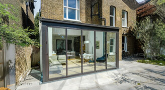Glass extension to London terraced home - IQ Glass - South Hill Park