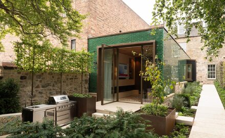 Pivot Door | Architectural Glazing in Edinburgh | Stockbridge Extension
