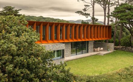 Coastal Sliding Glass Doors in Wales at Porthmadog House