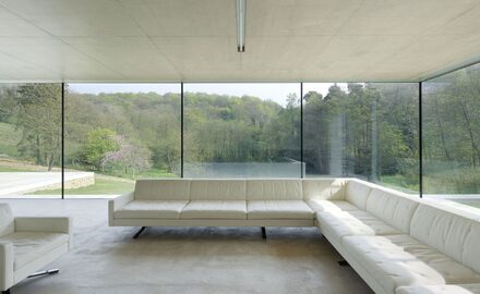 Structural Glazing and Slim Sliding Doors in the Cotswolds - IQ Glass - Ladlecombe