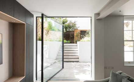 large pivot door to london extension