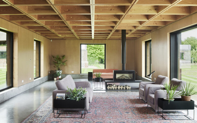 structural glazing and slim sliding doors for award winning property renovation