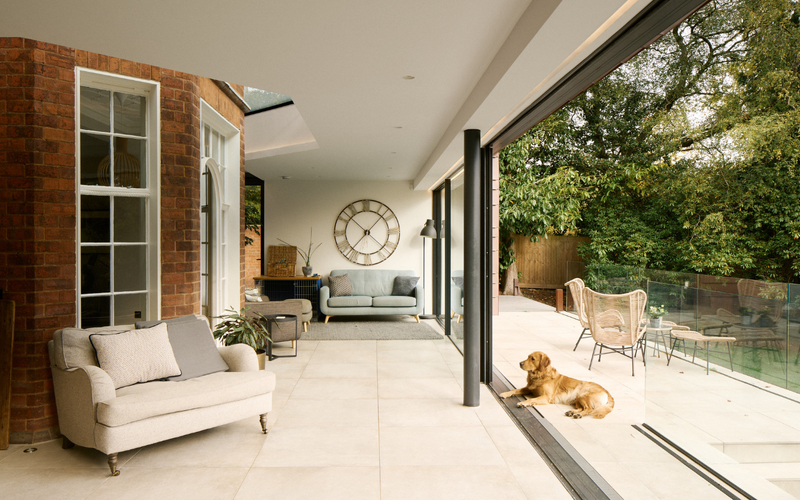 Internal View of Glazed Extension in Barnt Green for a Luxury Contemporary Home - IQ Glass