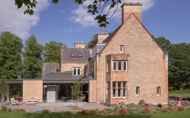 Side Elevation of Sliding Glass Doors for a Garden Extension in Edinburgh | IQ Glass