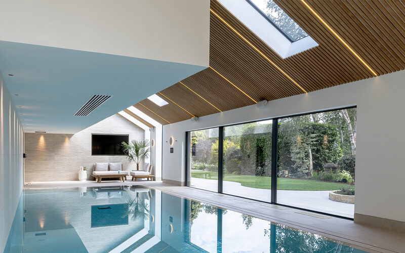 Swimming pool glazing in North Yorkshire - IQ Glass - Old High Mill