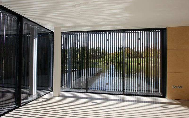 The Boathouse-IQ Glass-Contemporary-Lakehouse Use -Slim Framed Sliding-Glass Doors