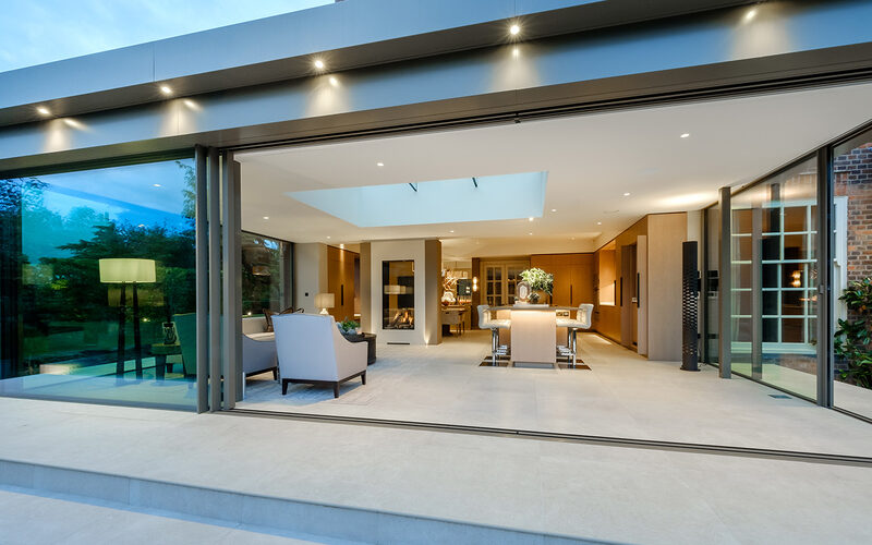 Ultra-wide sliding glass doors in Loughborough - Charnwood - IQ Glass