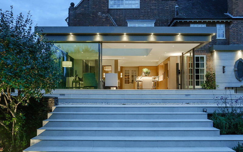 Ultra-wide sliding glass doors in Loughborough - Charnwood - IQ Glass