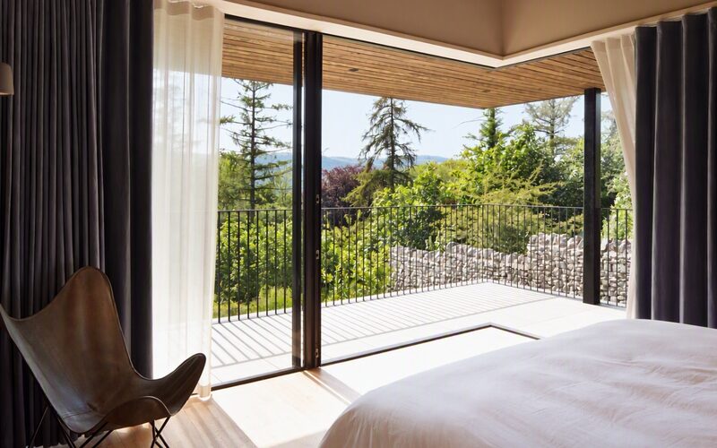 Sliding Door Open Corner | Architectural Glazing in Cumbria | Speckled Wood