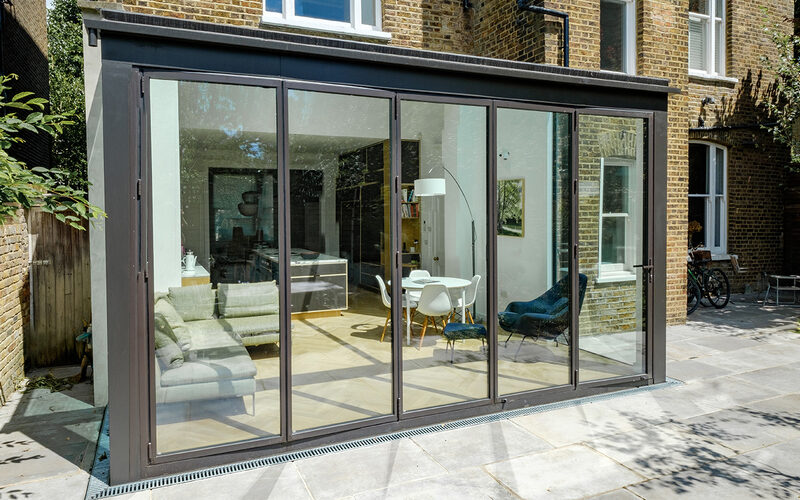 Glass extension to London terraced home - IQ Glass - South Hill Park