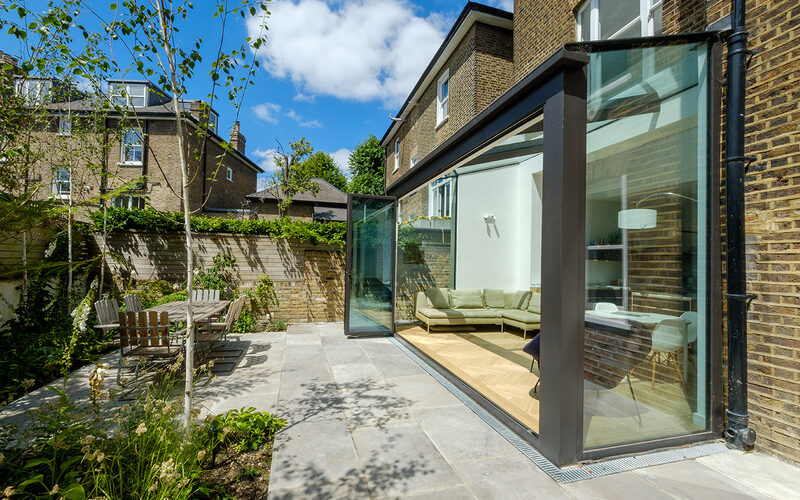 Glass extension to London terraced home - IQ Glass - South Hill Park