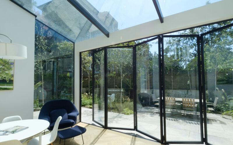 Glass extension to London terraced home - IQ Glass - South Hill Park