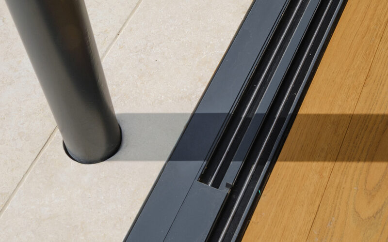 Open corner sliding doors in Cheltenham - IQ Glass - College Lawn