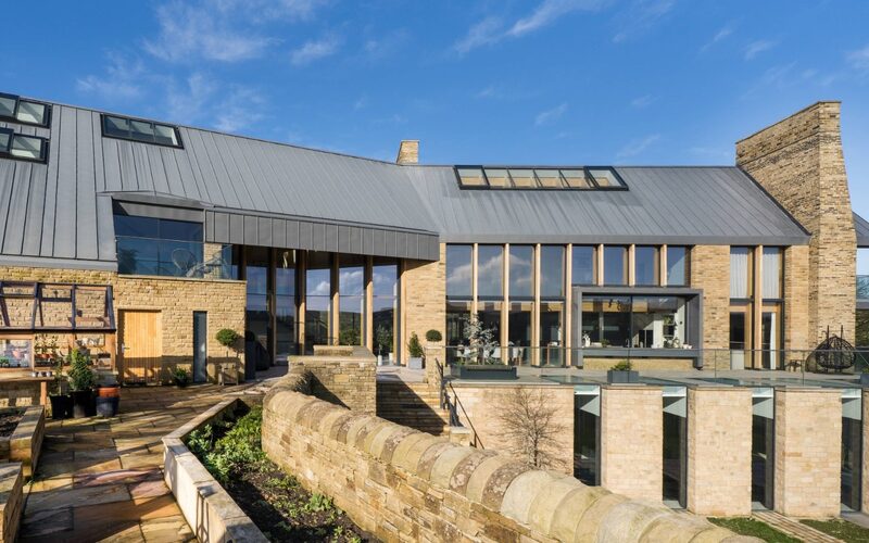 Structural Glazing in Yorkshire | Side View of Making Place House