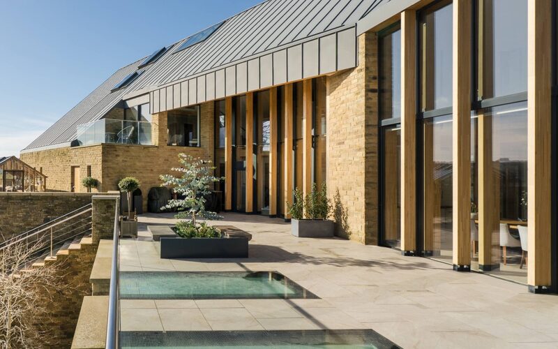 Structural Glazing in Yorkshire | Walk-on Floorlights at Making Place House