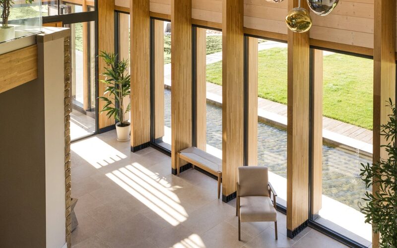 Structural Glazing in Yorkshire | Slim Aluminium Windows within Oak Mullions | Making Place House