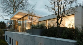 triple glazed sliding doors to modern house